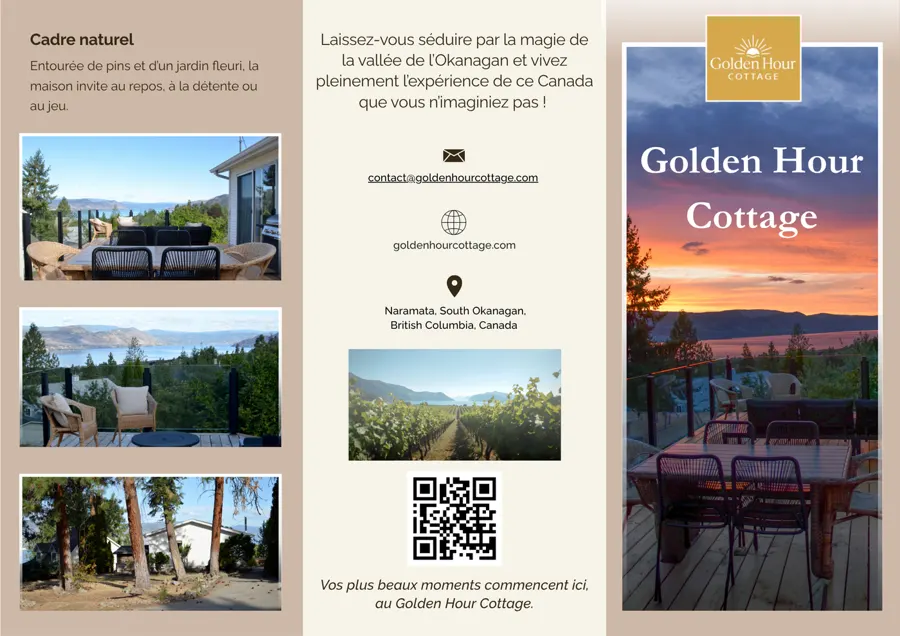 Dépliant Golden Hour Cottage